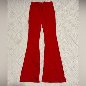 Red Flare Jeans